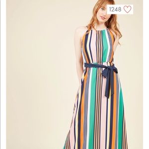 ModCloth coastline bonfire maxi dress small petite